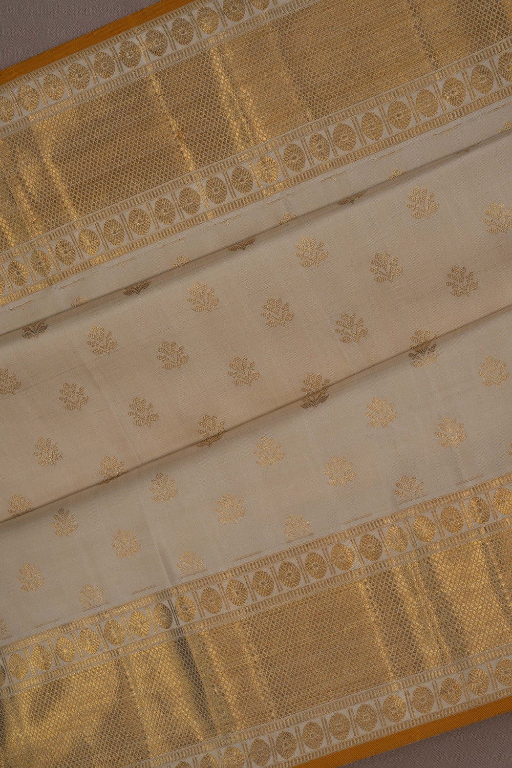 Image of Kanchipuram Silk Beige Saree